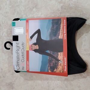 Cuddl Duds Women's Plush Warmth Crew Neck Base Layer Top